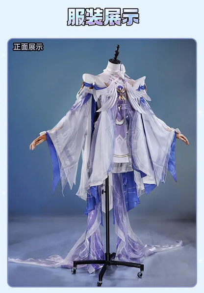 Genshin Impact Columbina Cosplay Costume The Damselette Dress Uniform Metal Prop Eleven Fatui Harbingers Halloween Women Girls