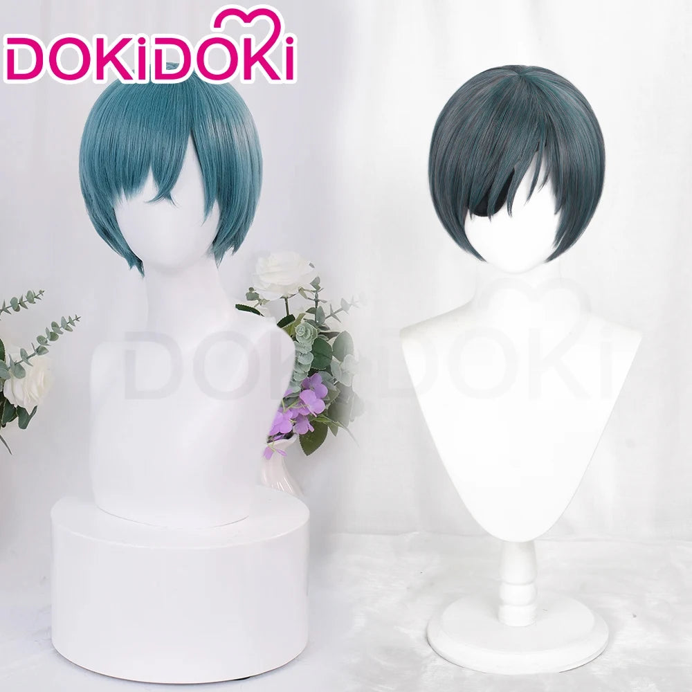 IN STOCK Ciel Phantomhive Wig Anime DokiDoki Ciel Cosplay Wig Men Halloween Short Hair Free Wig Cap