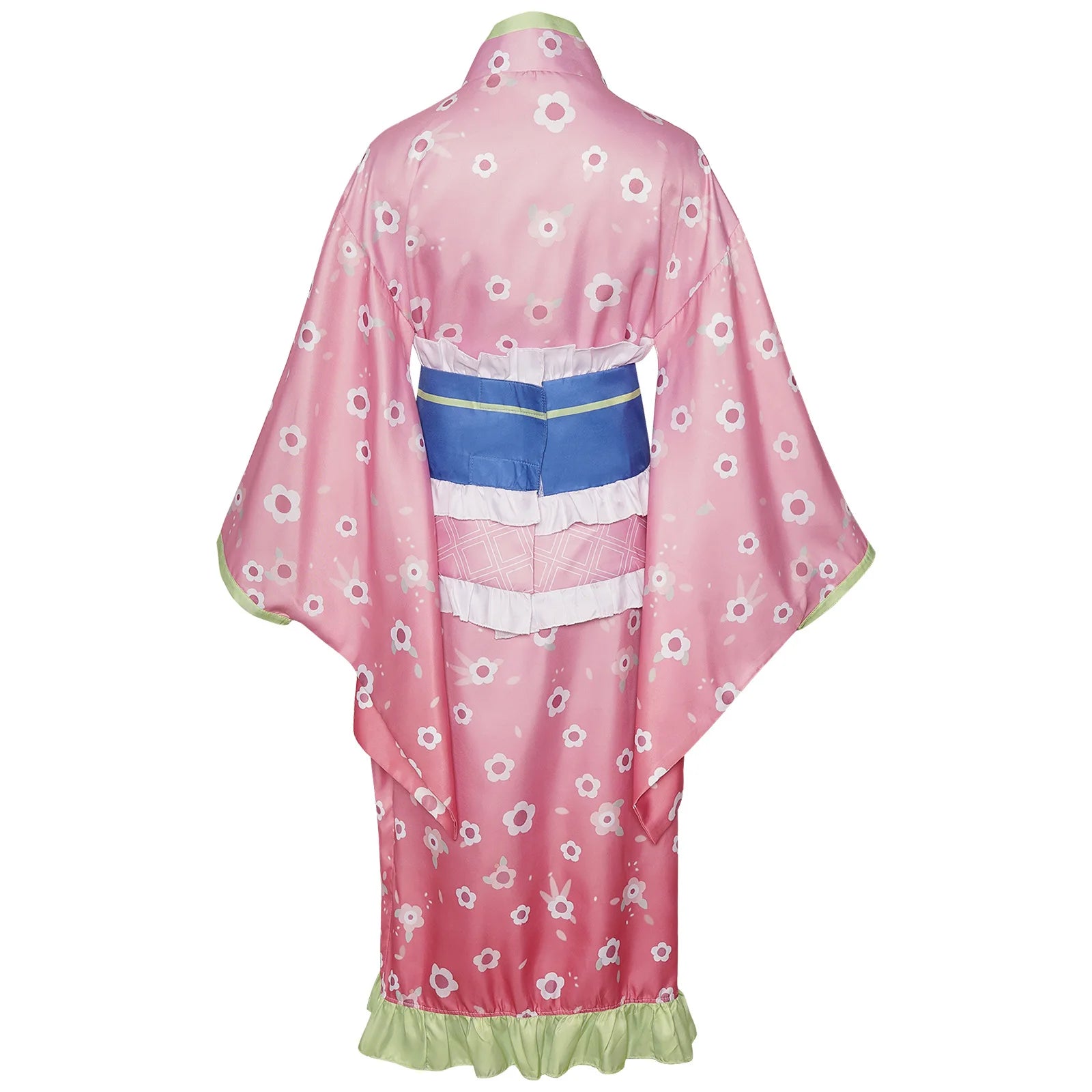 Kanroji Mitsuri Cosplay Costume Women Polyester Kimono Dress