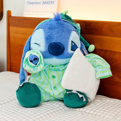 30/40/50cm Big Size Lilo & Stitch Pajamas Disney Anime Plush Stuffed Doll Kawaii Room Plushies Children's Pillow Holiday Gift