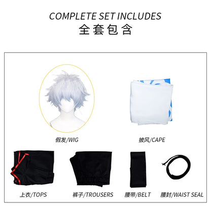 CosZtkhpCN Sakata Silver Time COS Clothing Set Polyester - Clothes with wigs / S / Gin Tama