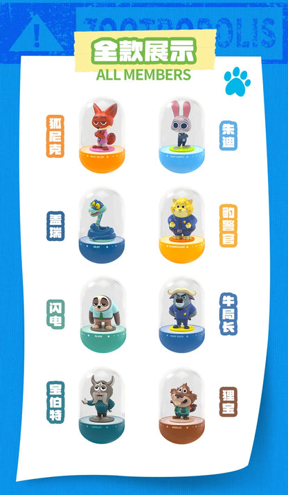 52TOYS Zootopia Nick Judy Night Light 9cm PVC Model