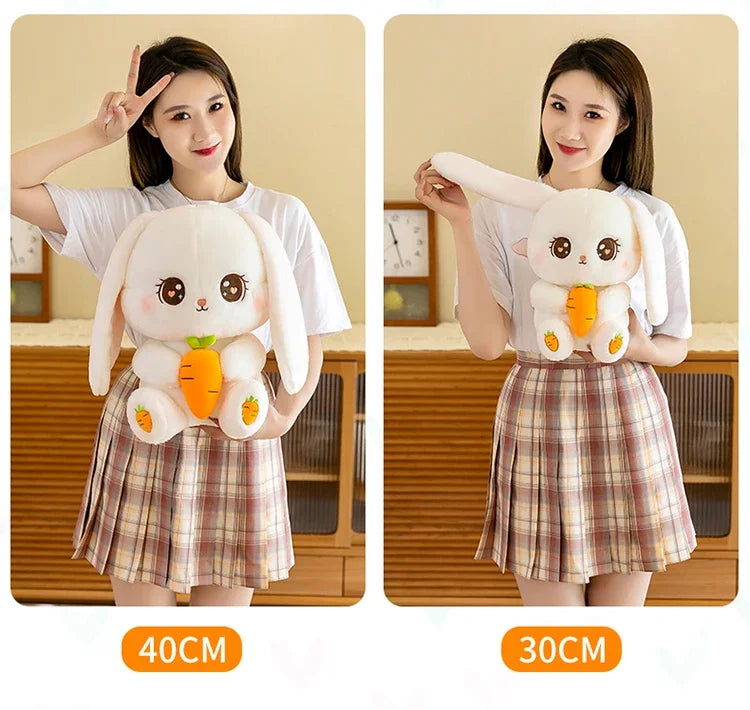 Radish Rabbit Doll Plush Toy Cute Doll Soft Stuffed Animal Sleeping Pillow Cushion Christmas Gifts for Kids and Girls