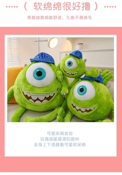 80cm Big Size Disney Mike Wazowsky Monsters University Monsters, Inc. Plushies Pillow Doll Stuffed Animal Cartoon Anime Toy Gift