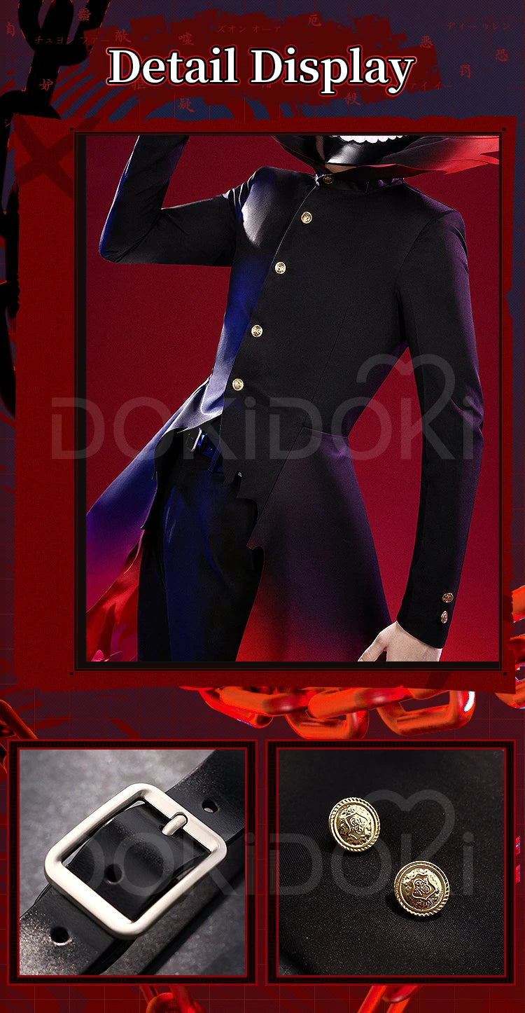 IN STOCK【S-3XL】Okarun Takakura Ken Cosplay Costume Anime Dandadan DokiDoki-SR Men Mask Halloween DAN DA DAN Okarun Plus Size