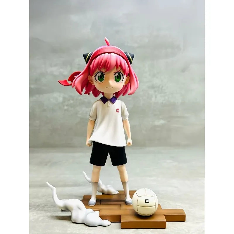 Manga Spy Family Action Figure Sport Student Forger Anya Model Cute Football Figurine Toy PVC Collectible Ornament Birthday Gift