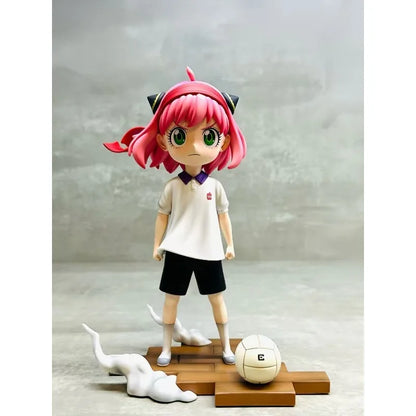 Manga Spy Family Action Figure Sport Student Forger Anya Model Cute Football Figurine Toy PVC Collectible Ornament Birthday Gift