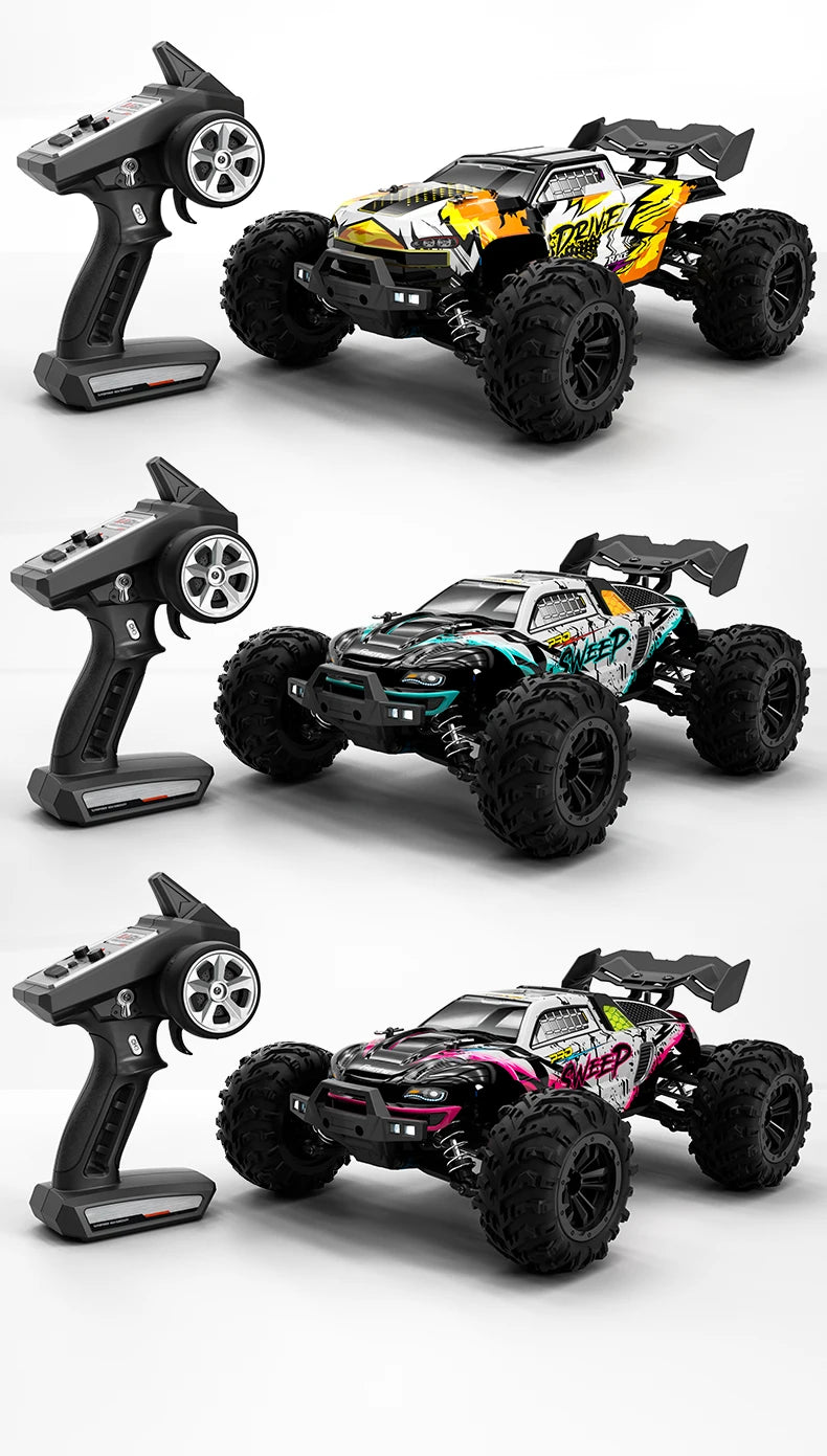 SCY 1:16 70KM/H or 50KM/H 4WD RC Car with LED Remote Control Cars High Speed Drift Monster Truck for Kids Vs Wltoys 144001 Toys