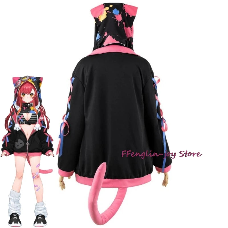 Virtual ESports Project VSPO Nekota Tsuna Cosplay Costume Set Polyester