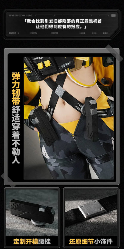 Zenless Zone Zero Trigger Cosplay Costume Wig Uniform Hairpin Obol Squad Halloween Party for Women Girls Carnival Props iCoser