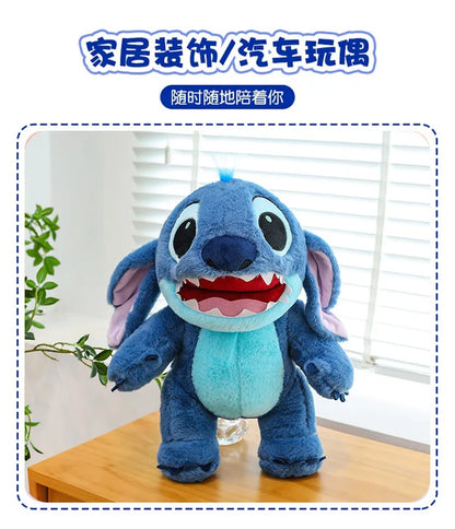 Disney Lilo & Stitch Plush Toys Kawaii Anime Plushie Dolls Open Mouth Stitch Soft Pillows Stuffed 30-60cm Gifts for Childrens