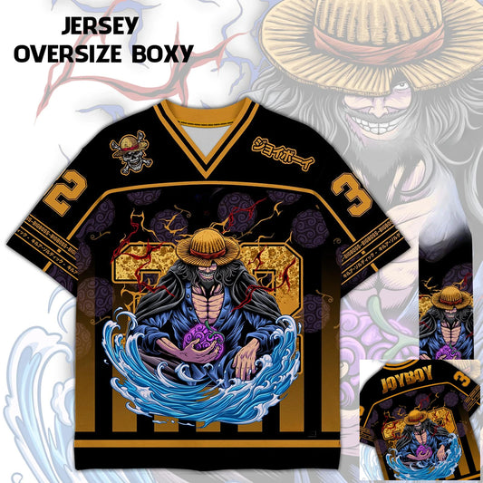 32 Jersey One Piece Joyboy Anime Mecha  Y2k Korean Style Baseball Hockey T-shirt Fashion Streetwear Anime Daily Unisex Tops Tees