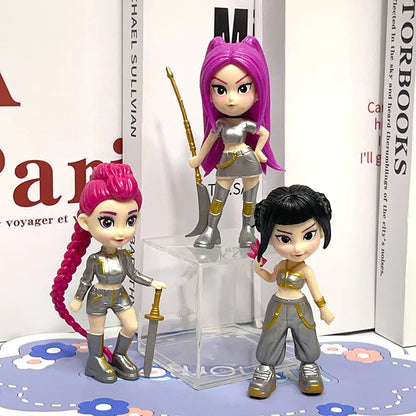 2026 New K-Pop Arrival Trendy Toy Blind Box - Witch Hunter Team 6pcs, Cute Anime Merchandise, PVC Model, Fan Idol Collectible