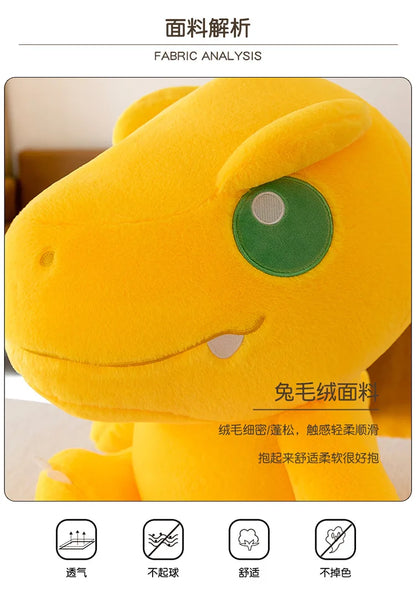45/55/70cm Big Size Agumon Digimon Adventure Anime Plush Stuffed Doll Kawaii Decoration Plushies Children Pillow Holiday Gift