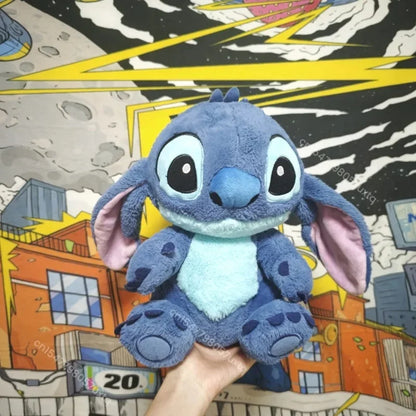 Cute Stitch Plush Toy Soft Lilo & Stitch Purple Angel Stuffed Anime Doll Cartoon Figure Alien Plushies Cuddly Pillow Gifts Girl
