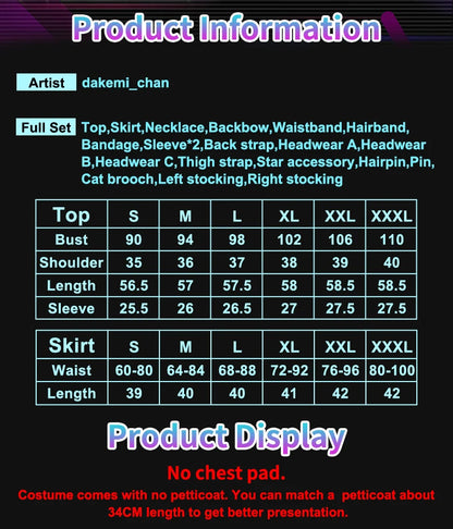 IN STOCK UWOWO KAngell Cosplay Game Needyy Streamerr Overloadd KAngell  Magical Girl Fanart Cosplay Costume Halloween Costume