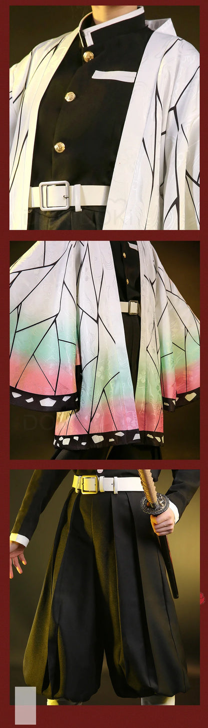 Shinobu Cosplay Costume Anime DokiDoki-SR Women Uniform Shinobu Cosplay Haori Women Halloween Costume