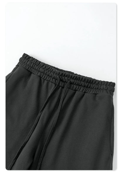 ZODF Trendy Autumn Men 360gsm Solid Straight Pants Unisex Basic Loose Terry Sweatpants Trousers HY0950