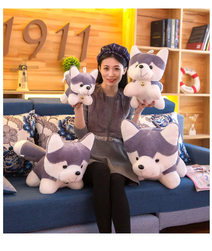 25cm Kawaii Husky Stuffed Animals Dog Plush Toy Wolf Soft Cartoon Plush Lovely Children Kids Doll Fluffy Birthday Gift Child Toy
