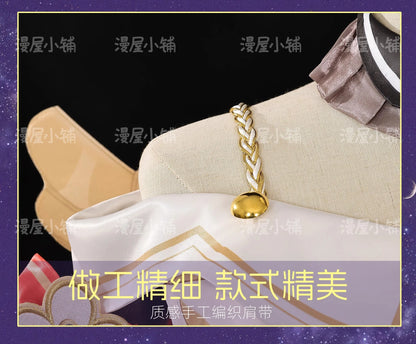 iCoser Honkai Star Rail Tribbie Cosplay Costume Wig Dress Uniform Headwear Wings Halloween Party for Women Girls Props Carnival