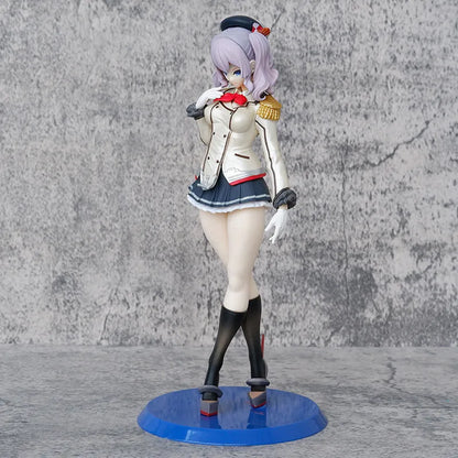24CM Kantai Collection Figure Kan Colle Kashima Hibiki Azur Lane Anime Girl PVC Action Figure Toy Game Statue Model Doll