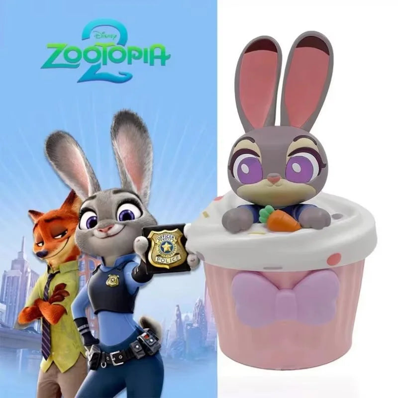 【HOT】Zootopia 2 Disney Movie Shaped Water Cup Nick Judy Cartoon Styled Cups With Crossbody Strap Kawaii Birthday Girl Boy Gifts