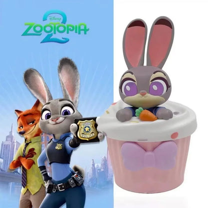 【HOT】Zootopia 2 Disney Movie Shaped Water Cup Nick Judy Cartoon Styled Cups With Crossbody Strap Kawaii Birthday Girl Boy Gifts