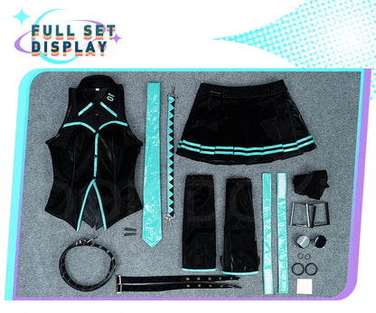 IN STOCK Mikuu Cosplay Costume Game Cosplay【XS-2XL】DokiDoki-R Mikku 16th Anniversary Women Uniform Costume Dress Plus Size