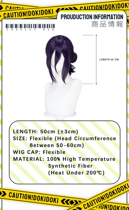 IN STOCK Powerr Hayakawaa Himenoo Makimaa Denjii Rezee Quanxii Angel Devil Yoshidaa Wig Anime DokiDoki Women Free Wig Cap