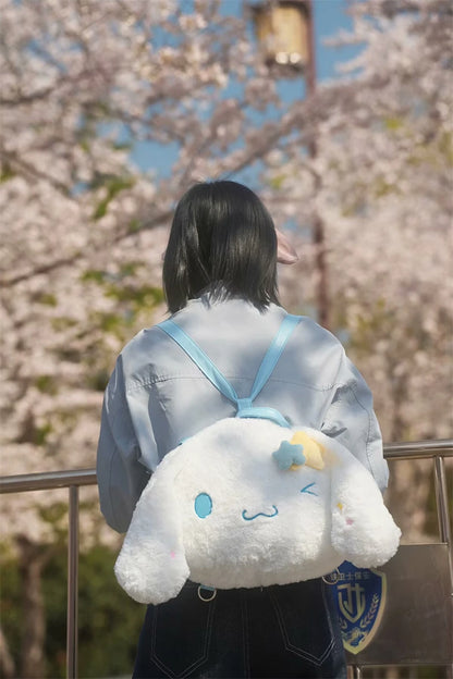 Sanrio Cinnamoroll Shoulder Bag Multipurpose Handbag Kawaii Backpack Messenger Bag Plush Bag My Melody Sweet Piano Lolita Bag