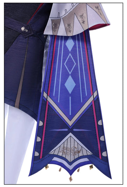 Wuthering Waves Brant Cosplay Costume Wig Uniform Hat Necklace Troupe of Fools Rinascita Carnival Halloween Party for Women Men