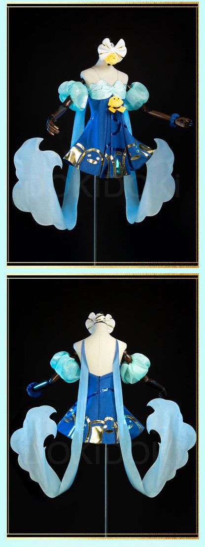 Ahrii Sonaa Cosplay Costume Game Cosplay DokiDoki-R Ahrii Sonaa Skin Spirit Blossom Springs Cosplay Women The Fox Costume