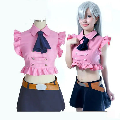 The Seven Deadly Sins Elizabeth Liones Dress Set Polyester Women