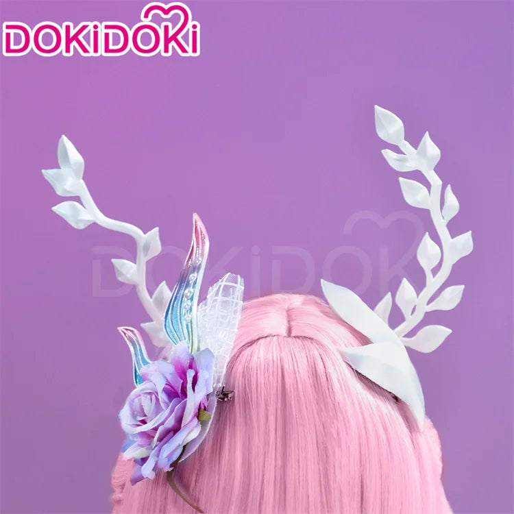 IN STOCK Evernight Cyrene Dan Heng Wig Game Honkai: Star Rail DokiDoki Dan Heng Permansor Terrae Horns Cyrene 120cm Wig