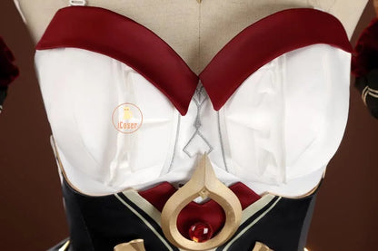 Genshin Impact Sandrone Cosplay Costume Wig Marionette Dress Headwear Eleven Fatui Harbingers Halloween Women Girls Role Play