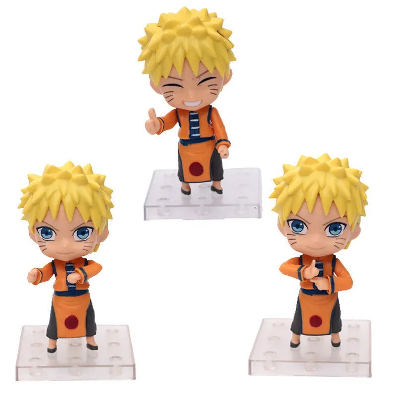 11cm 3Pcs/Set Naruto Anime Action Figure Uchiha Itachi Kakashi Cartoon Toys Itachi Akatsuki Collectible Ornament For Child Gifts