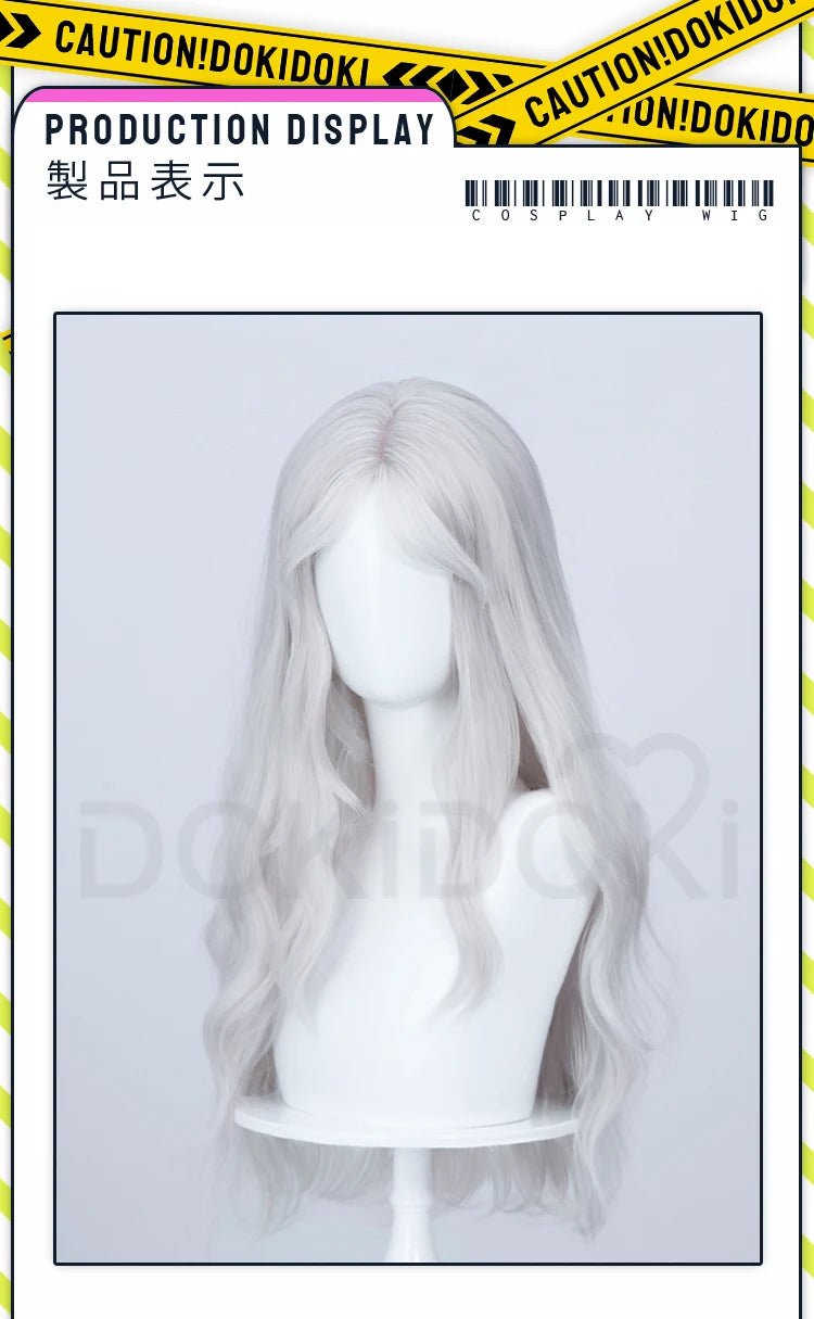 IN STOCK Reclusee Duchesss Revenantt Wig Game Cosplay Wig DokiDoki Women 60cm Long Curly Hair Reclusee Cosplay Free Wig Cap