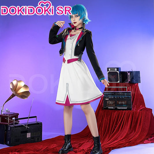 IN STOCK Jinxx Powderr Cosplay Costume Anime Cosplay【S-3XL】DokiDoki-SR Women Jinxx Powderr Dress Cosplay Plus Size