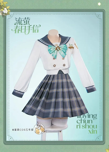 Firefly Cosplay Costume Spring Missive Outfit JK Uniform Honkai Star Rail New Skin Metal Props Halloween Party Women Girl iCoser