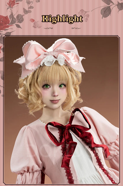 Hinaichigo Cosplay Costume Anime Rozen Maiden Cosplay DokiDoki-SR Women Halloween Cute Pink Lolita Dress