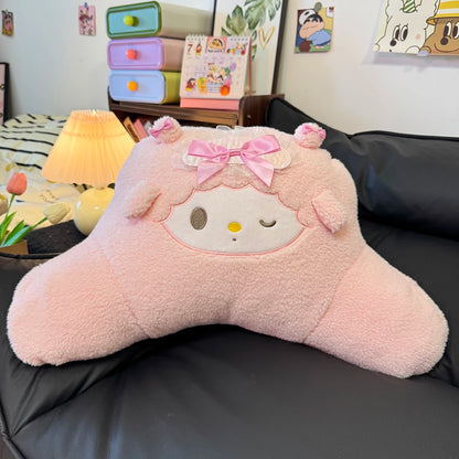 My Sweet Piano Plush Chair Cushion Warm Butt Lumbar Support Seat Cushion Chair Soft Fluffy Pink Kawaii Bedroom Decor Girl Gifts