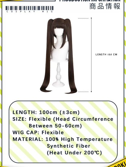 IN STOCK Chocola /Vanilla Wig Nekopara Cosplay DokiDoki Halloween Wig Long brown Hair Chocola Cosplay Ears Vanilla Free Wig Cap
