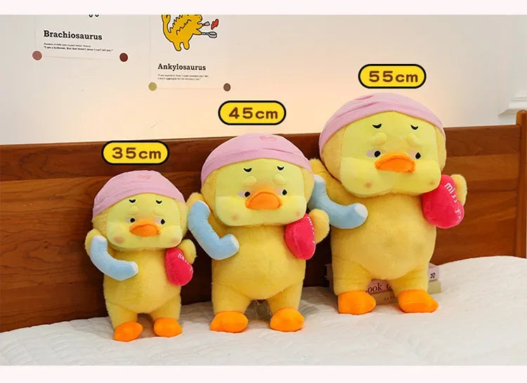 Cute Miss You Doesn't Want To Get Up Series Plush Toys Children's Soothing Dolls Indoor Ornaments Yellow Ducks Children's Gifts
