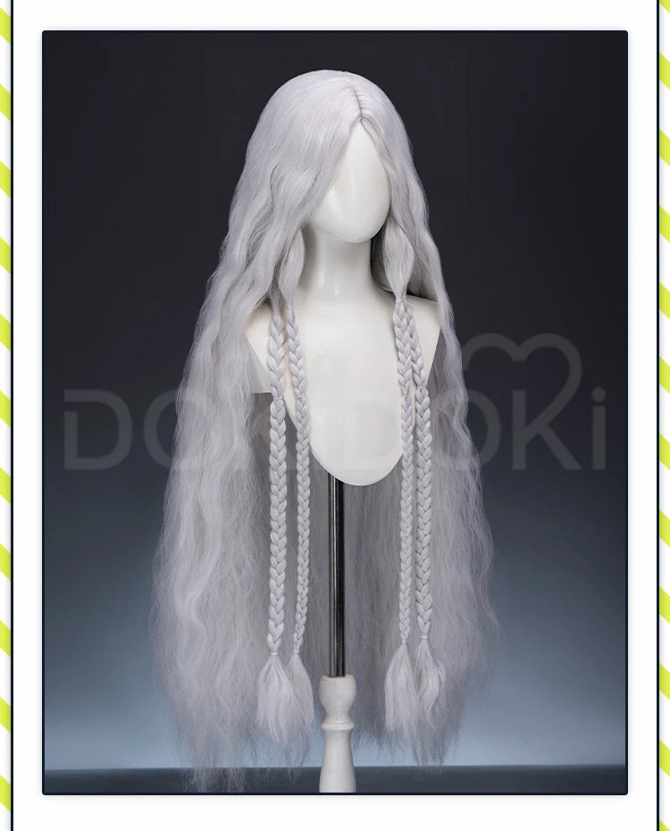IN STOCK Reclusee Duchesss Revenantt Wig Game Cosplay Wig DokiDoki Women 60cm Long Curly Hair Reclusee Cosplay Free Wig Cap
