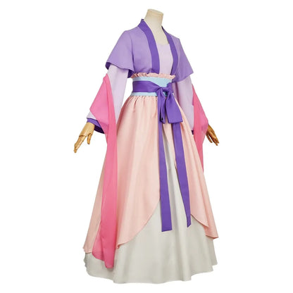 Maomao Cosplay Costume Dress Wig Anime The Apothecary Diaries Purple Pink Dress Kusuriya No Hitorigoto Halloween for Women Girls