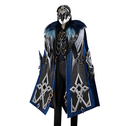 IN STOCK Captain Capitano Cosplay Costume Game Genshin Impact【S-4XL】DokiDoki Men Costume Fatui Harbinger Halloween Plus Size