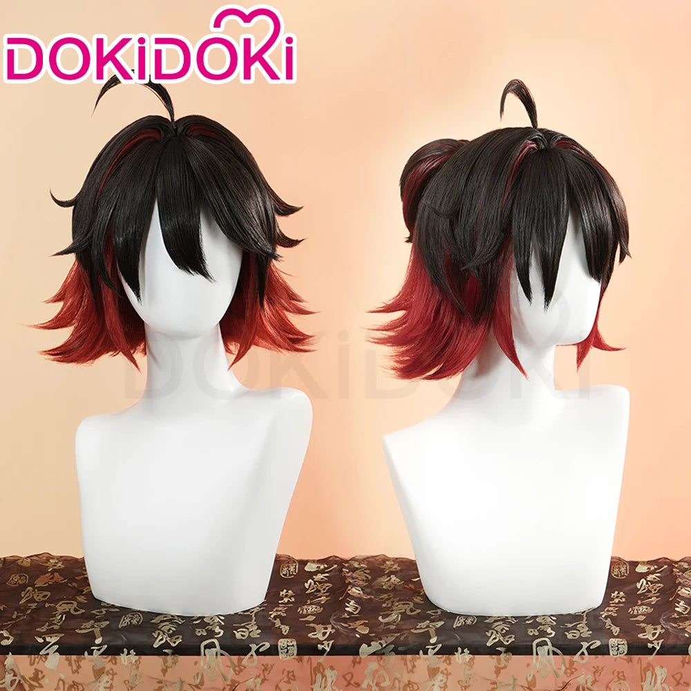 IN STOCK GaMing Wig Game Genshin Impact DokiDoki Men Hair Cosplay Hair Heat Resistant Synthetic Free Wig Cap