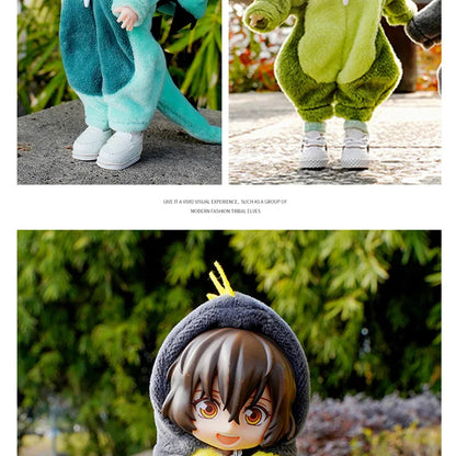 New Cute Dinosaur Animal Monster Doll Clothes For Ob11 obitsu 11 Molly Gsc 1/12 BJD Doll Accessories Clothing BJD Baby Clothes