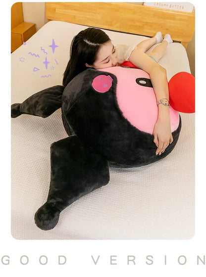 60cm Big Size Kirby Cosplay Sanrio Kuromianime Plush Stuffed Doll Room Plushies Pillow Cute Ornaments Children's Holiday Gifts