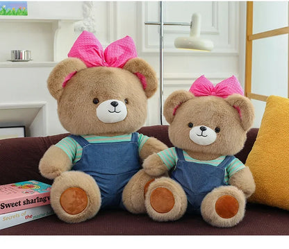 Cute Classic Butterfly Feifei Bear Plush Toys Kawaii Bow Tie Bear Plushie Pillow Stuffed Soft Dolls for Kids Girls Lover Gifts